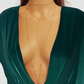 Multilayered Beaded Body Chain Stylish Versatile Fashion Body Accessory-0