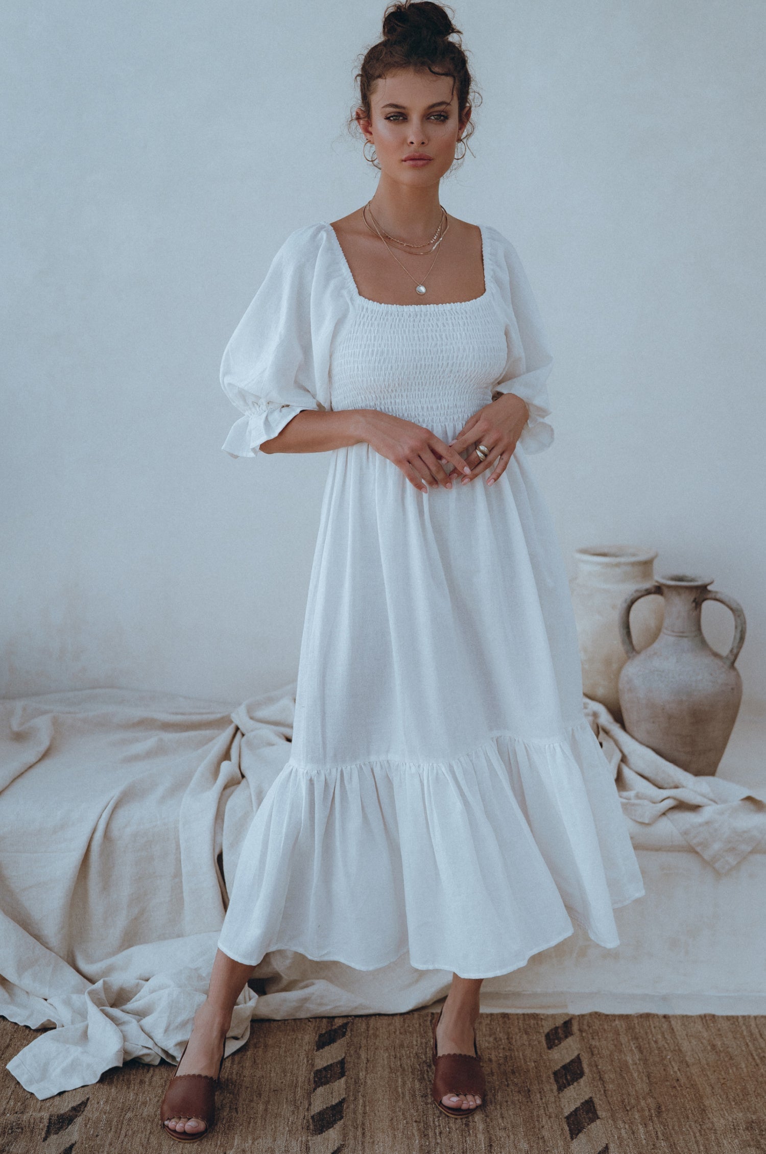 Midi Linen Dress