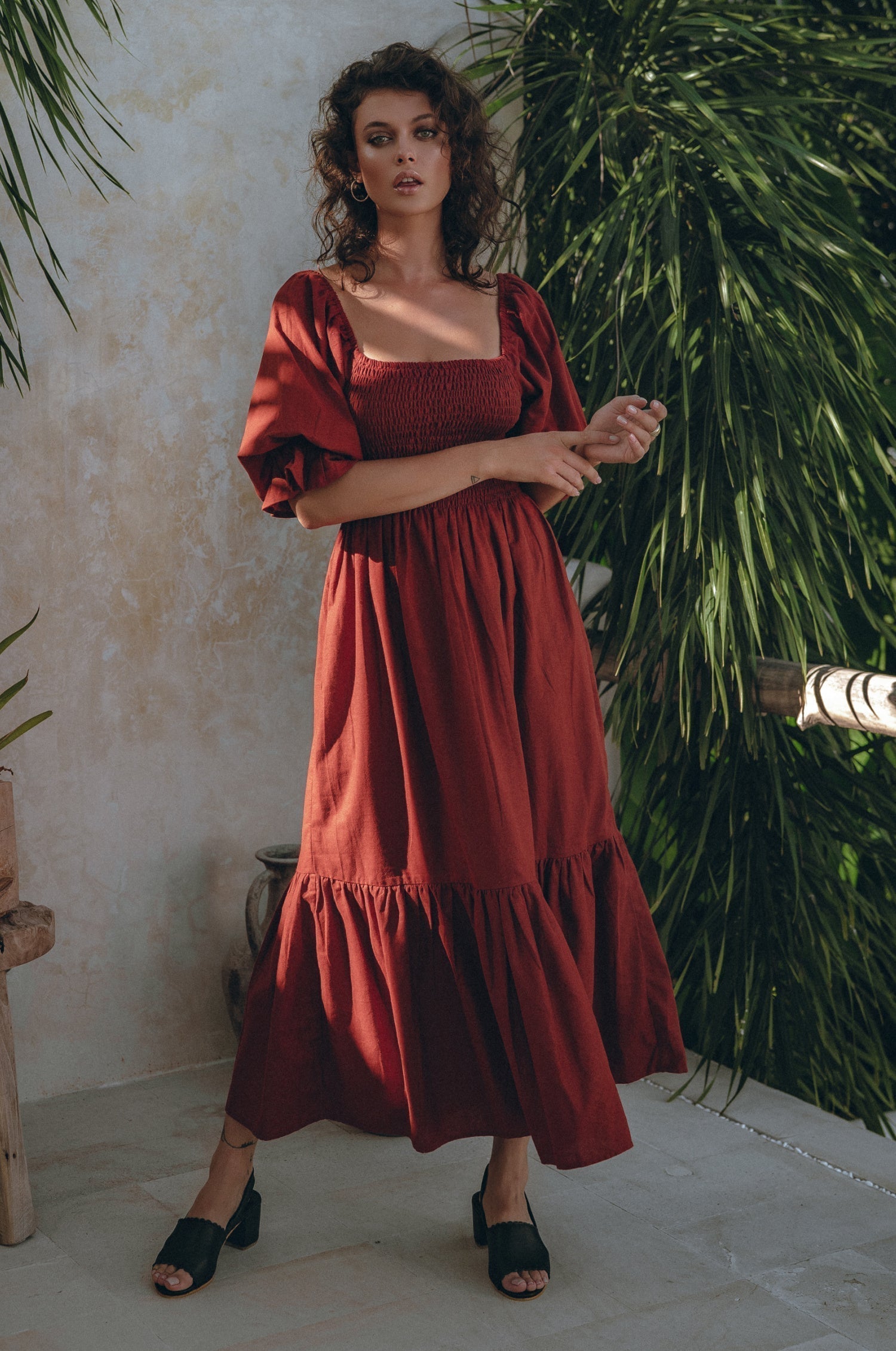 Midi Linen Dress