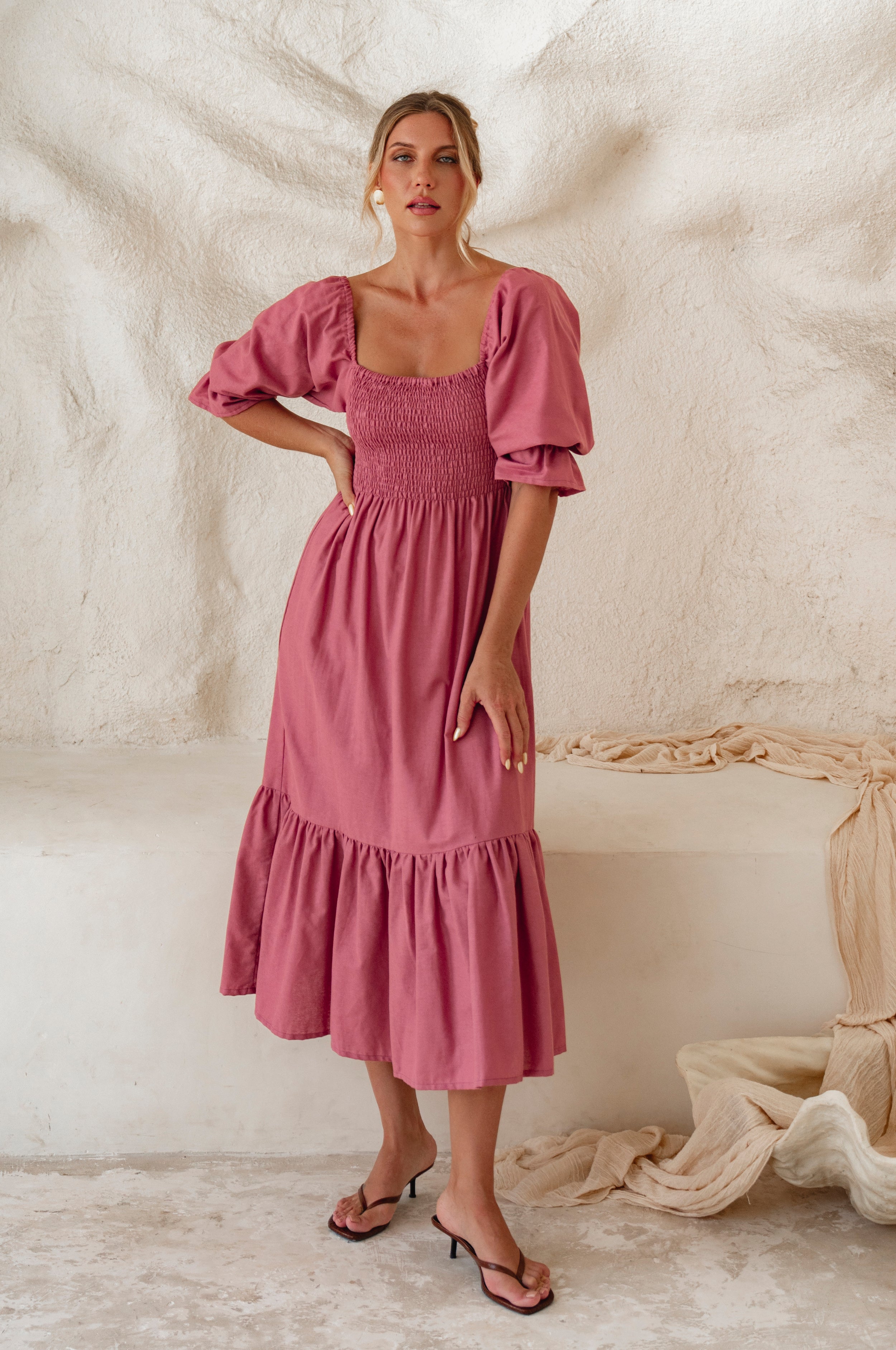 Midi Linen Dress