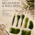 7-Piece Resin Gua Sha Scraping Massage Tool Set(Green)