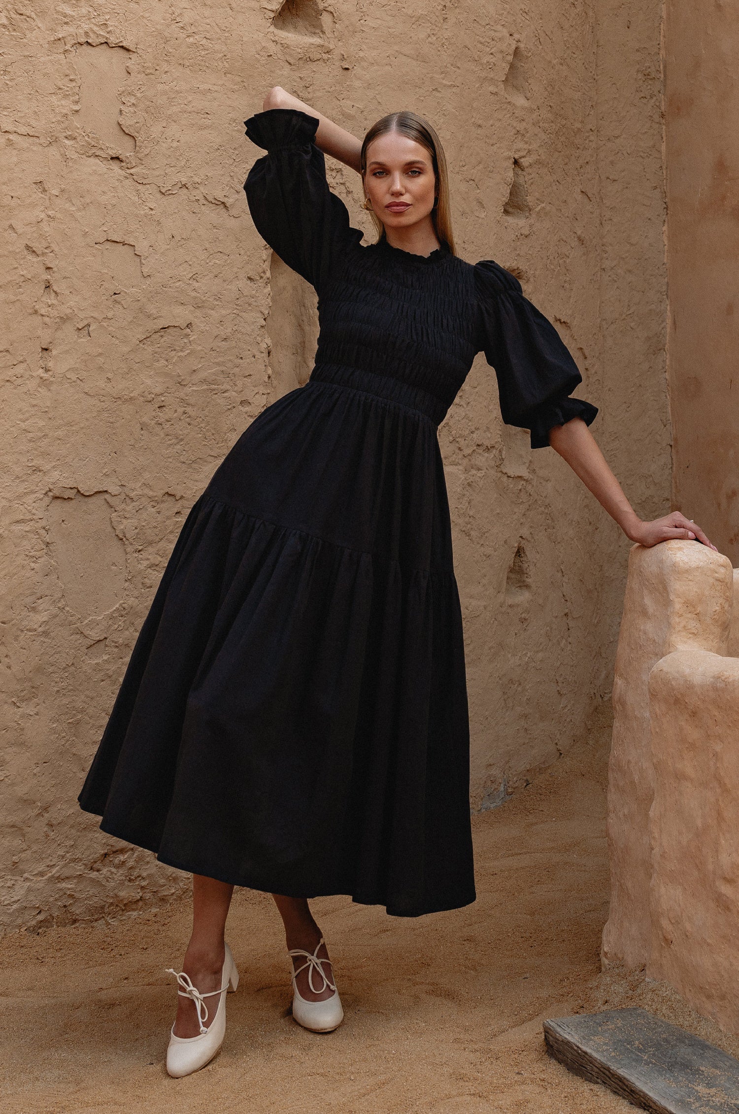 Linen Midi Dress