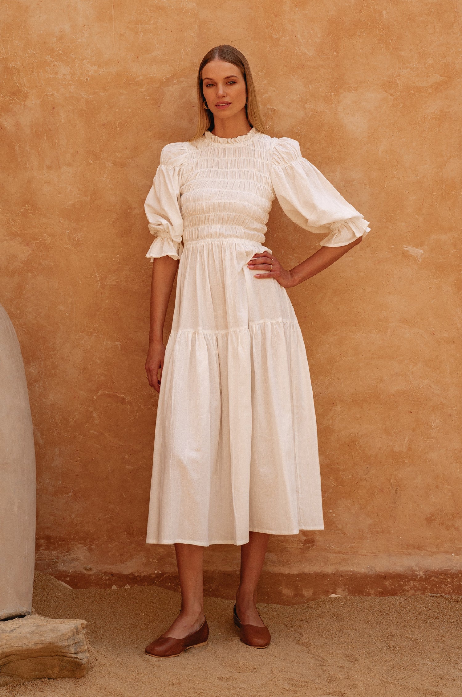 Linen Midi Dress