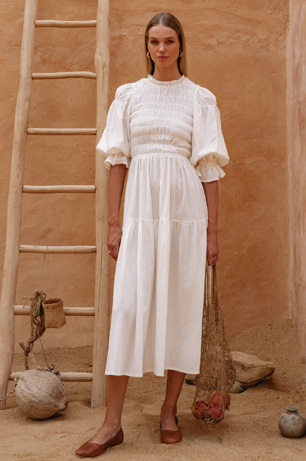 Linen Midi Dress