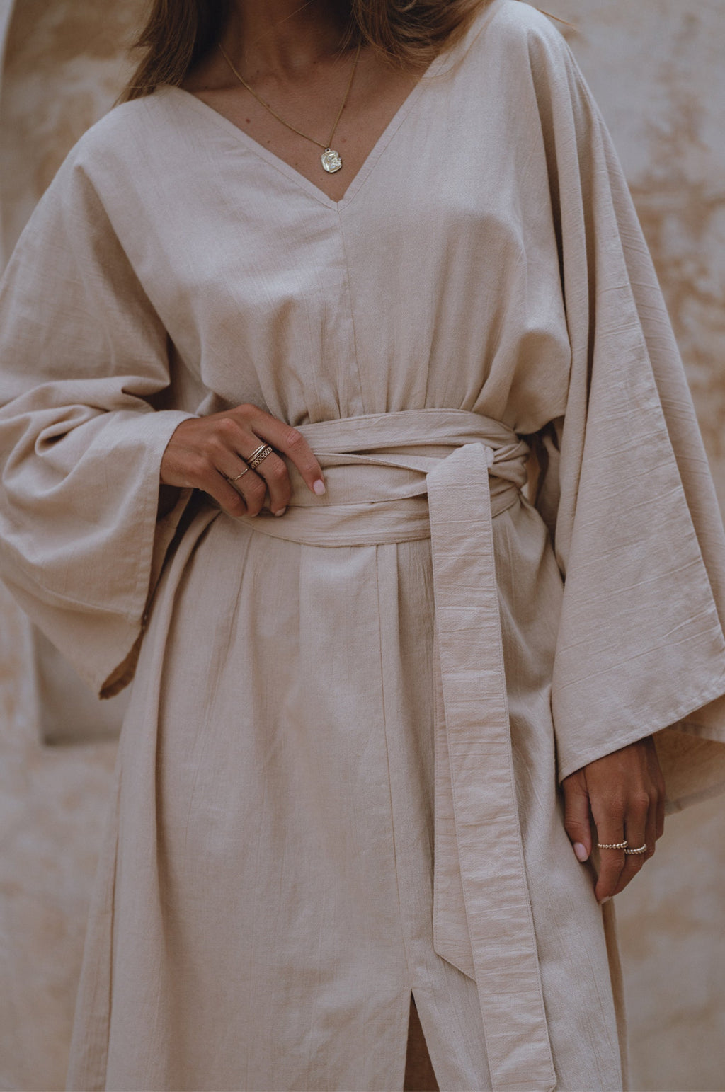 Linen Kimono Dress