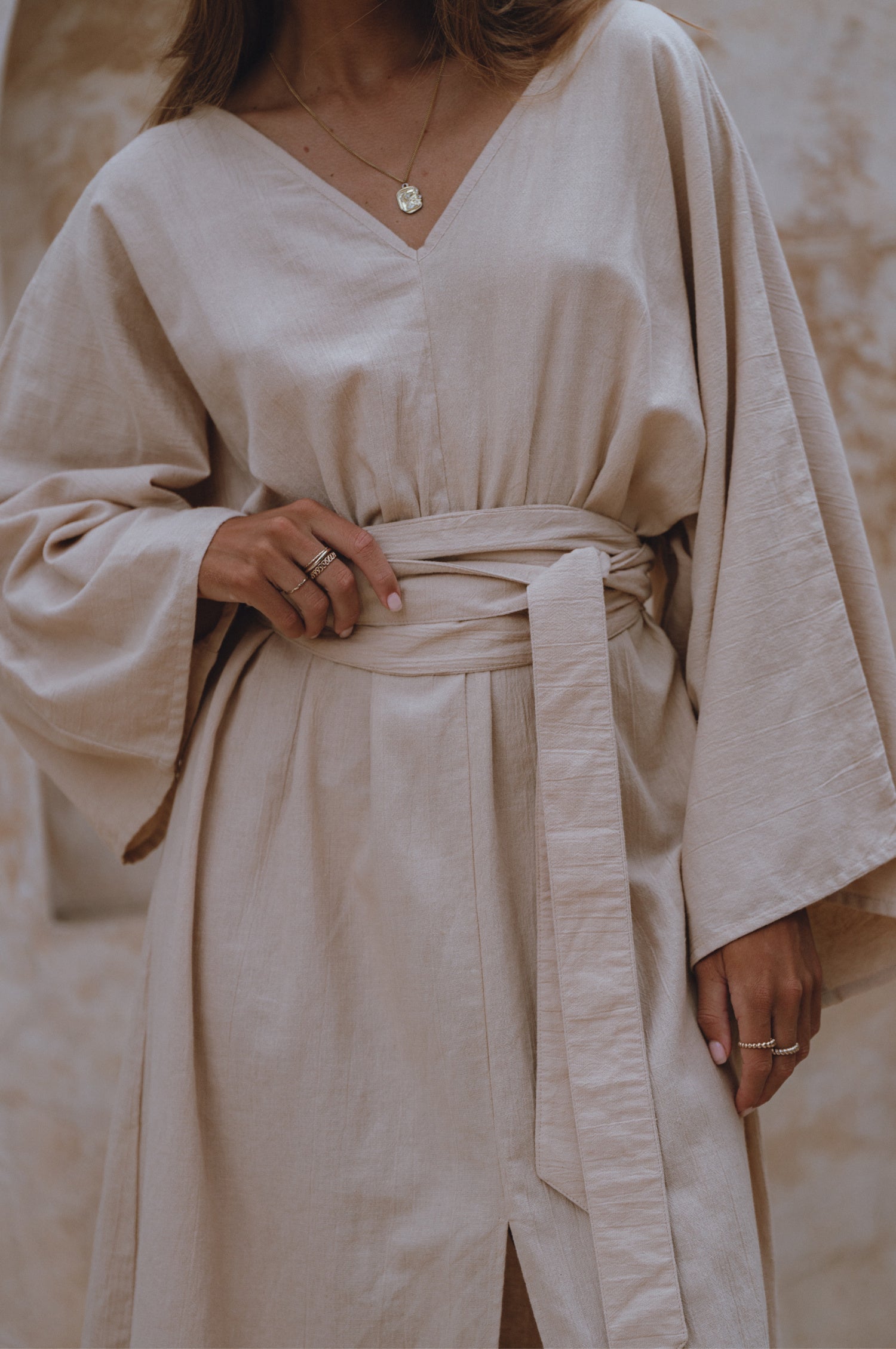 Linen Kimono Dress