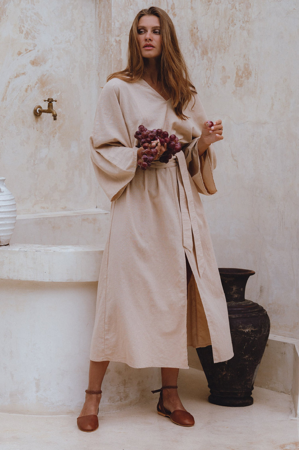 Linen Kimono Dress