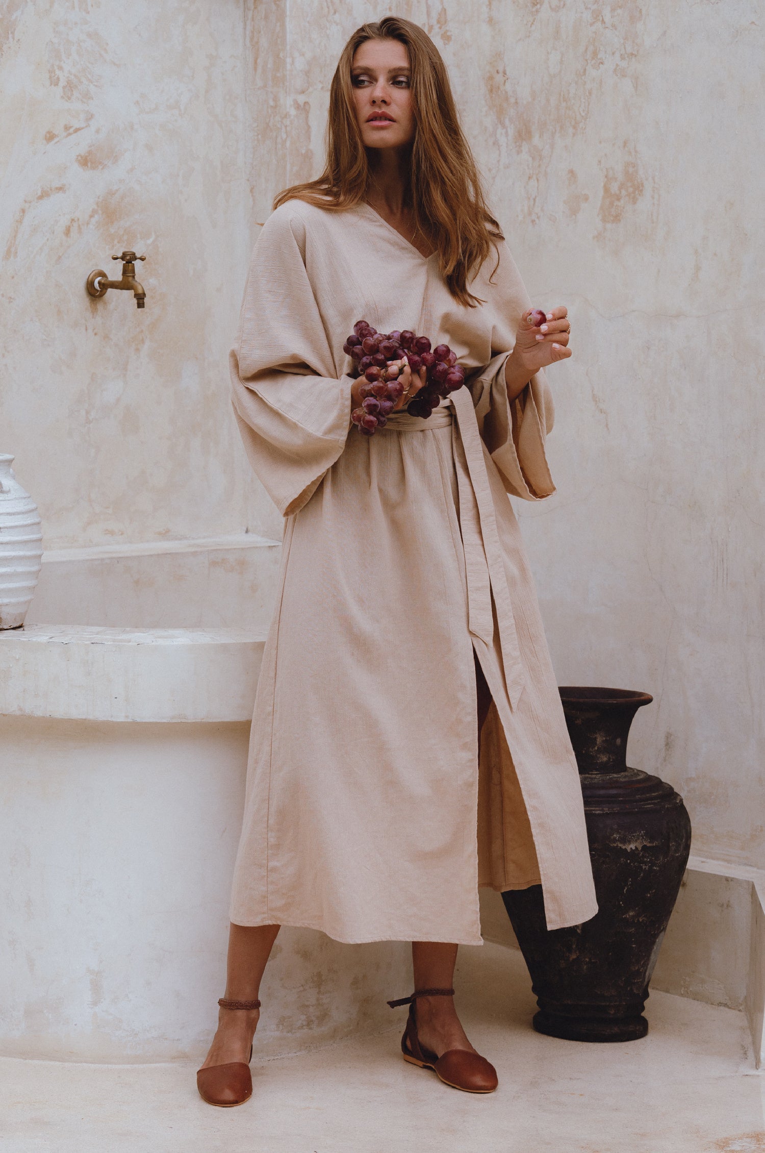 Linen Kimono Dress