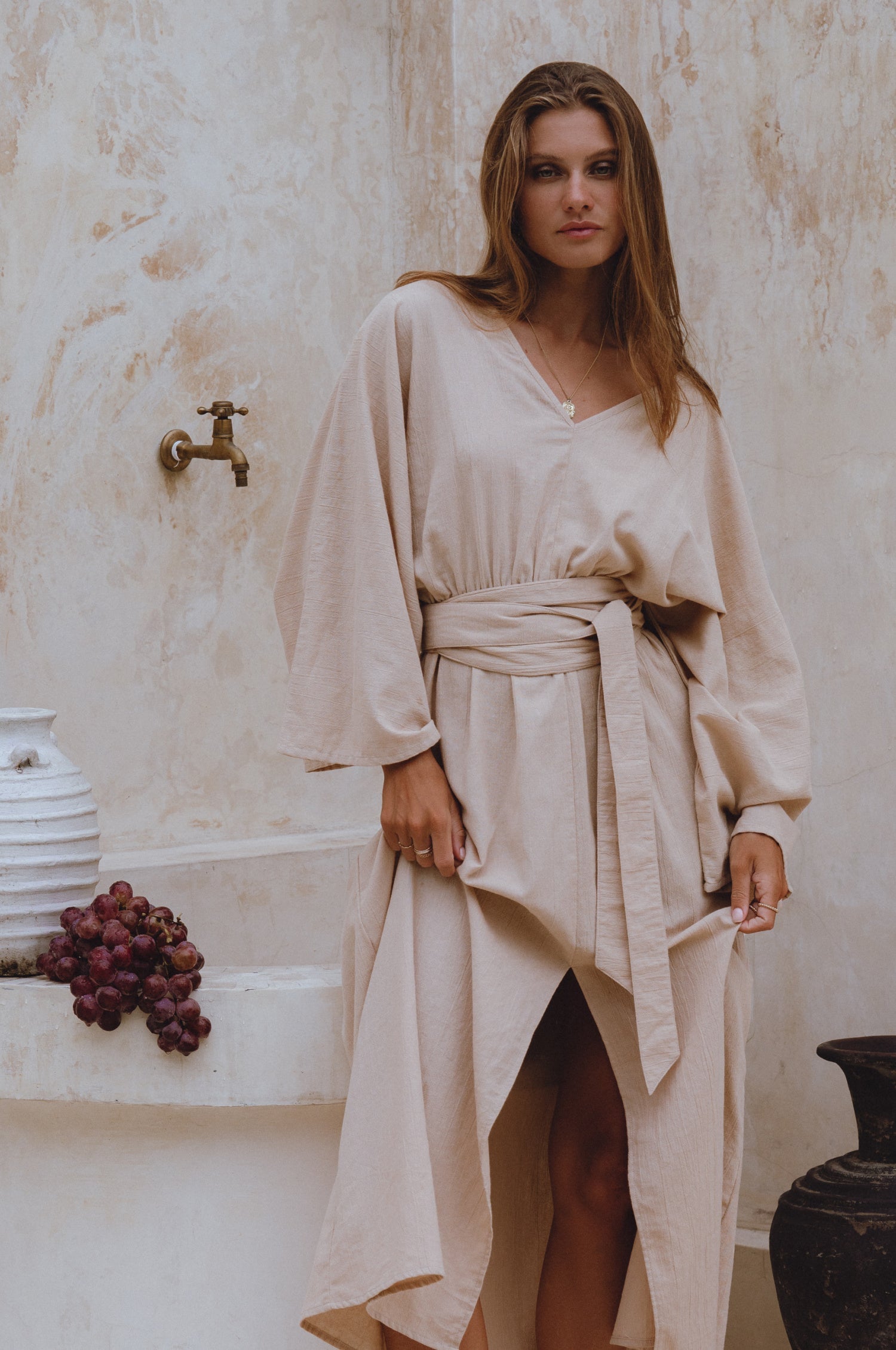 Linen Kimono Dress