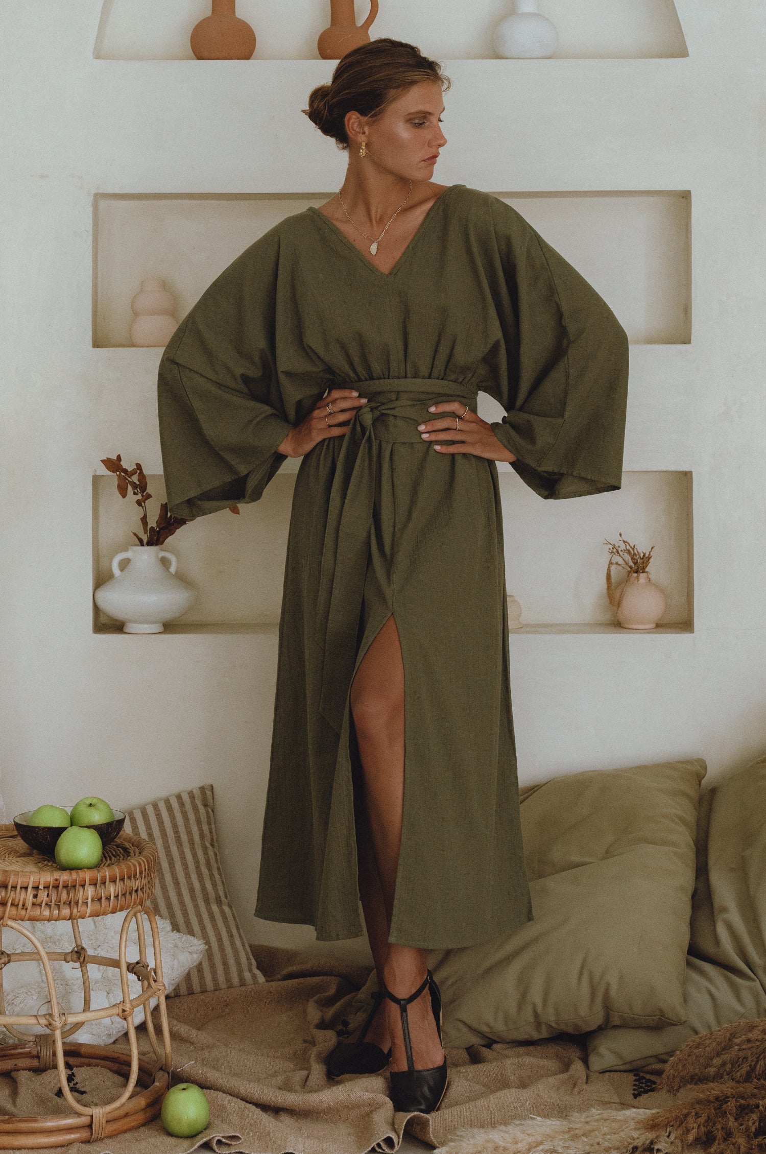 Linen Kimono Dress