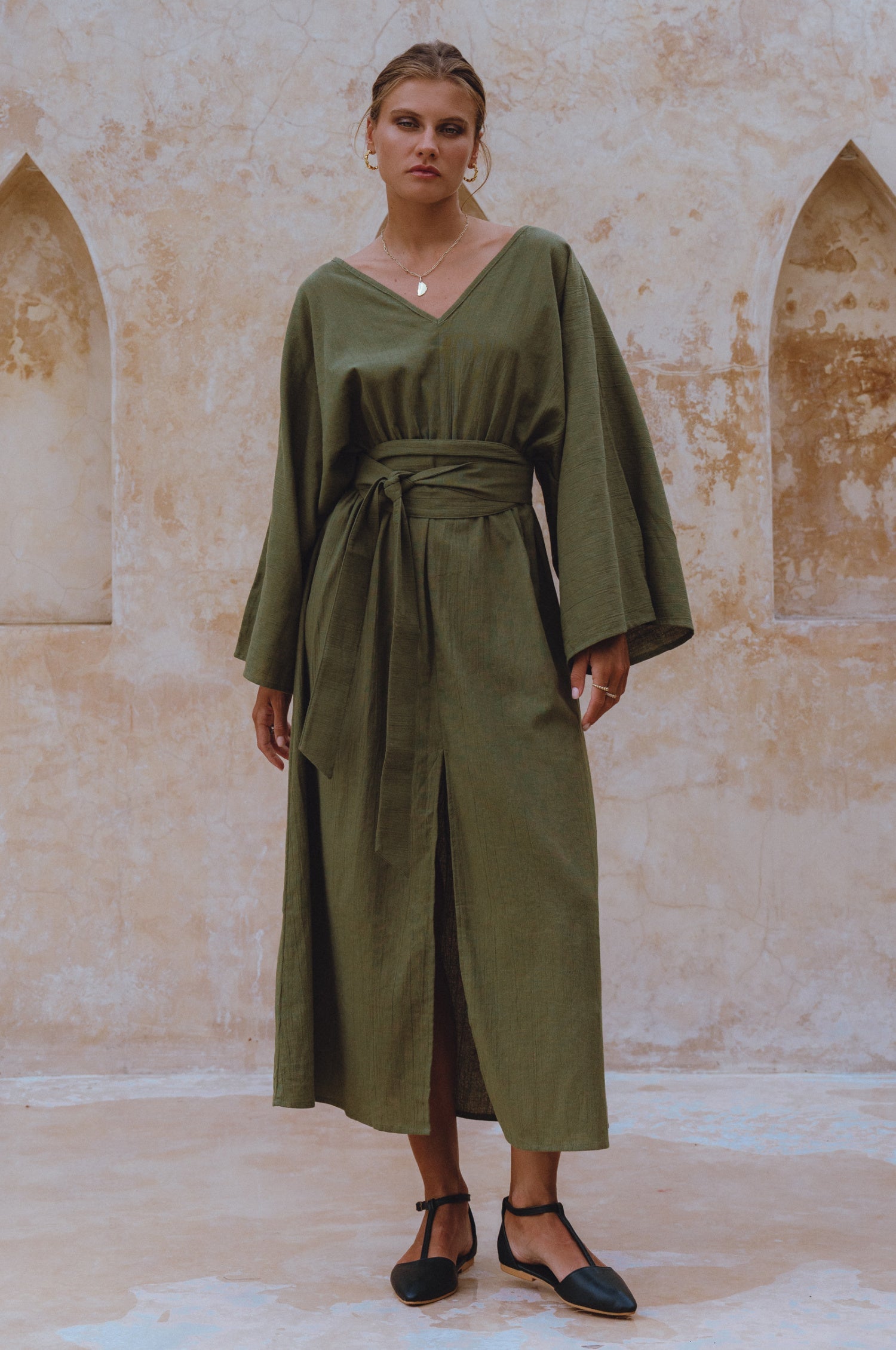 Linen Kimono Dress