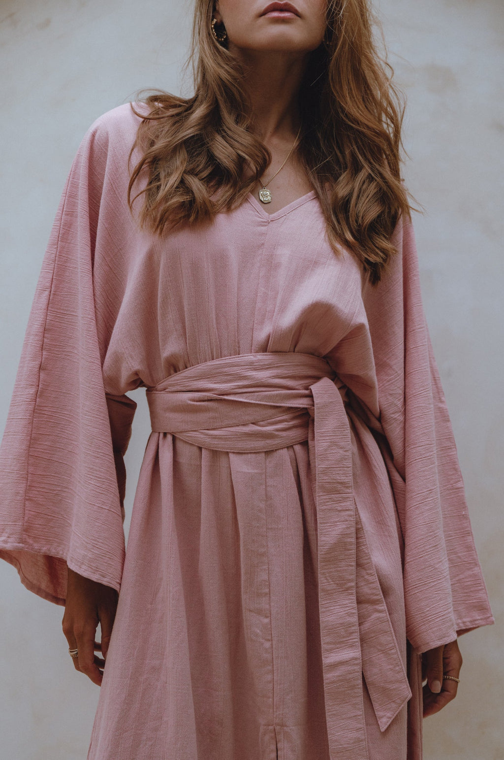 Hana Linen Kimono Dress-3