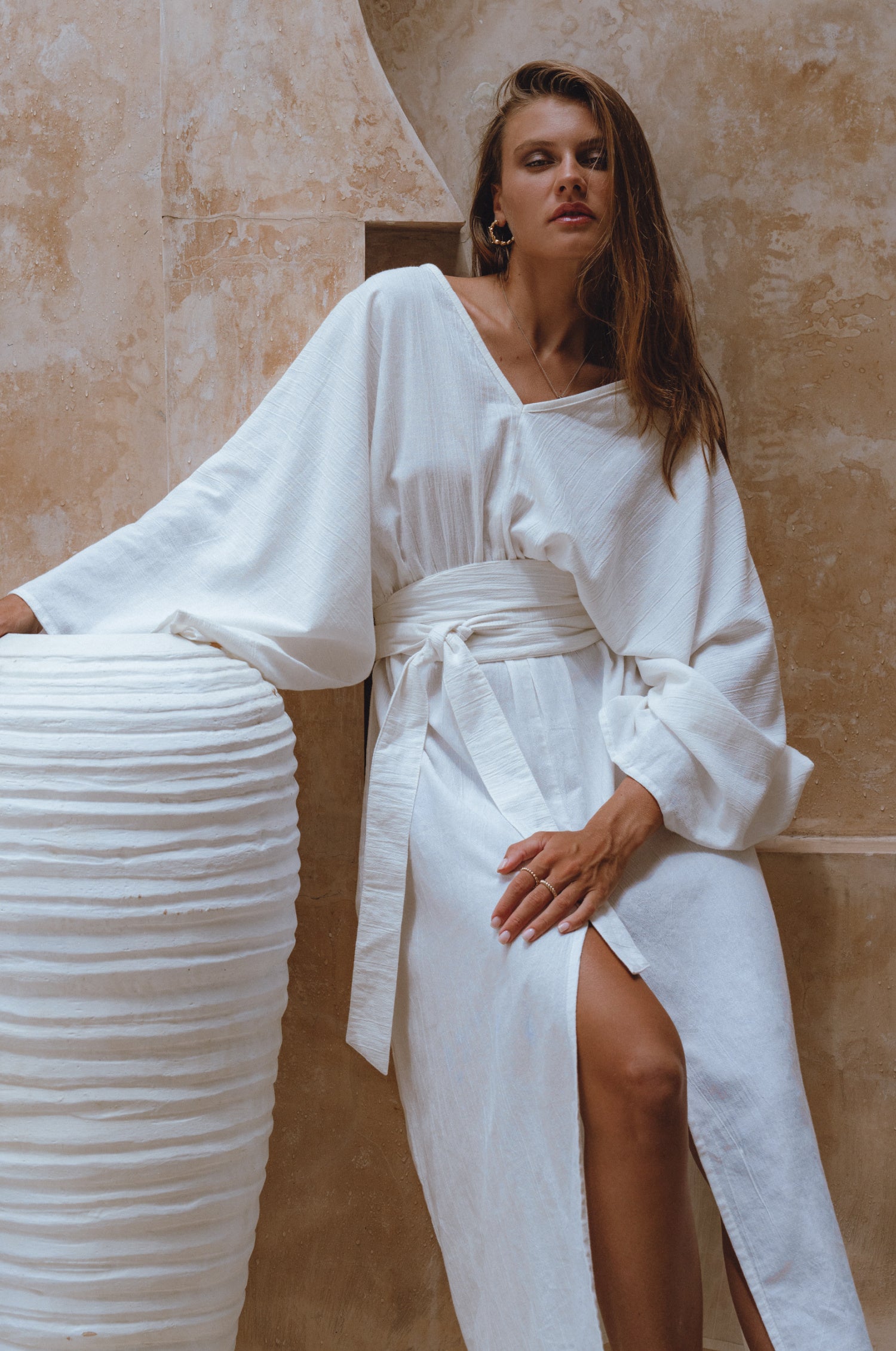 Linen Kimono Dress