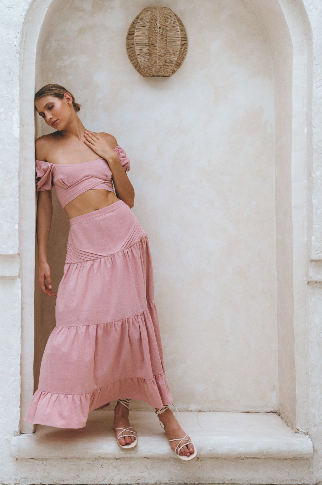 Kiana Linen Crop Top-1