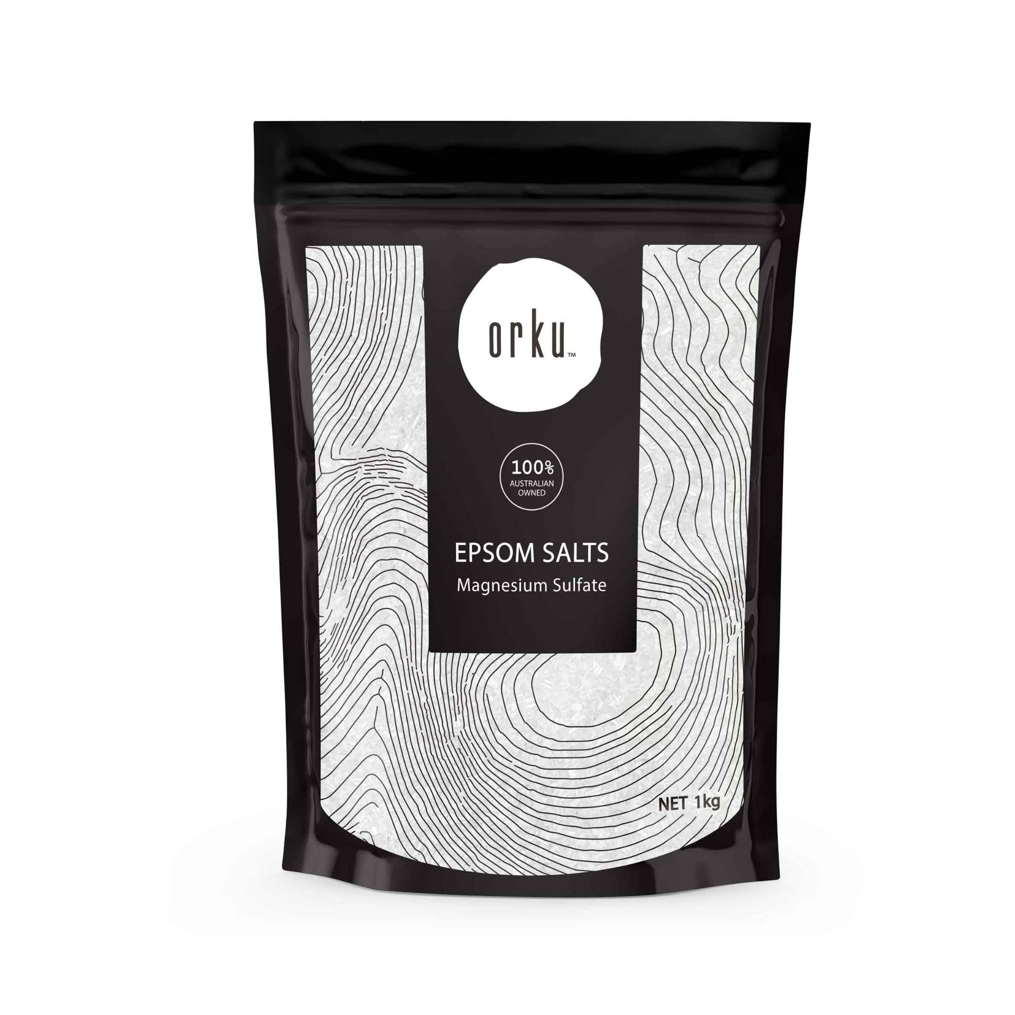 Orku 1Kg Epsom Salt - Magnesium Sulphate Bath Salts Skin Body-0