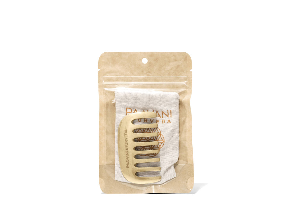 Kansa Comb | Ayurvedic Tool for Hair Growth & Scalp Health-1