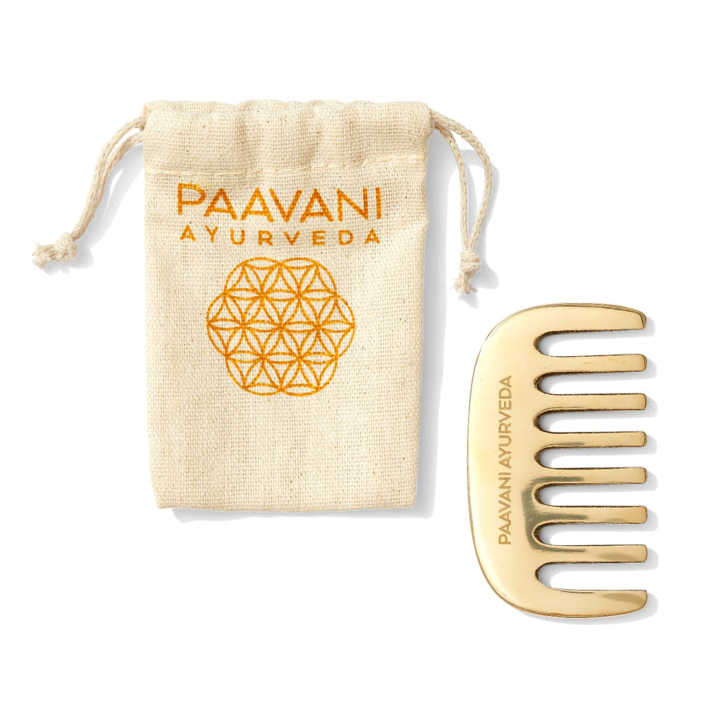 Kansa Comb | Ayurvedic Tool for Hair Growth & Scalp Health-2