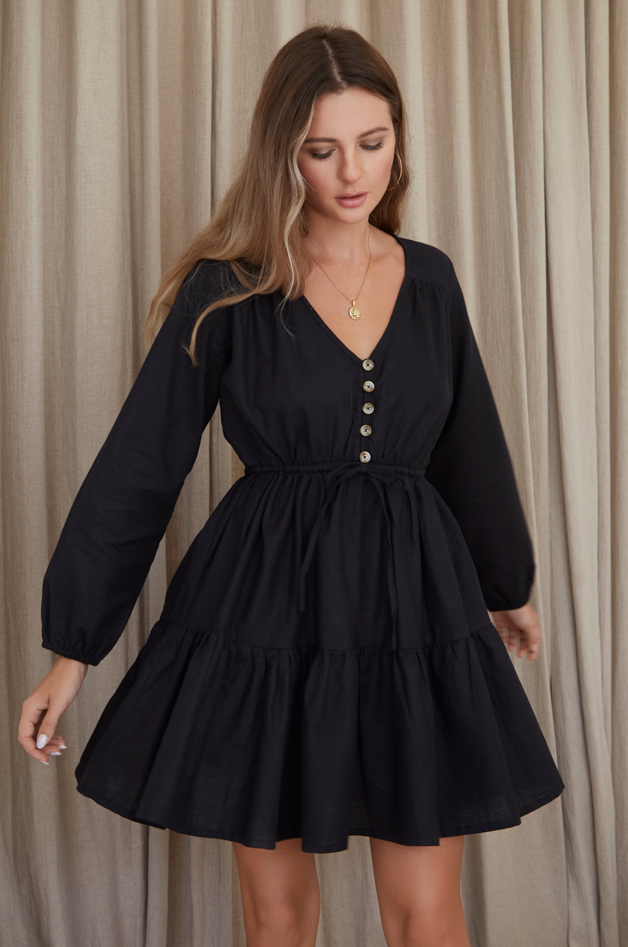 Linen Mini Dress