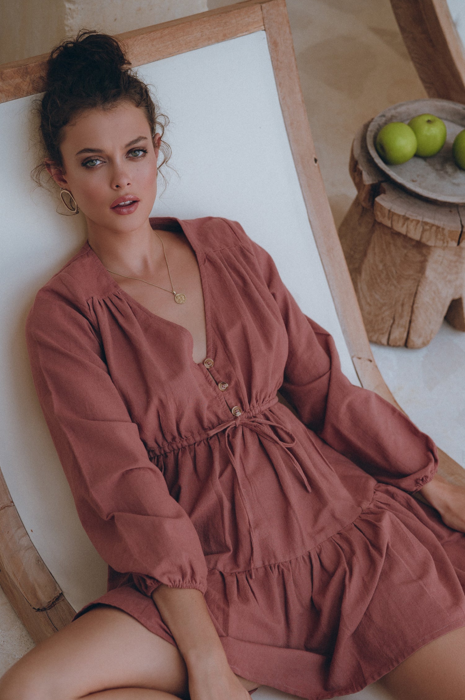 Linen Mini Dress