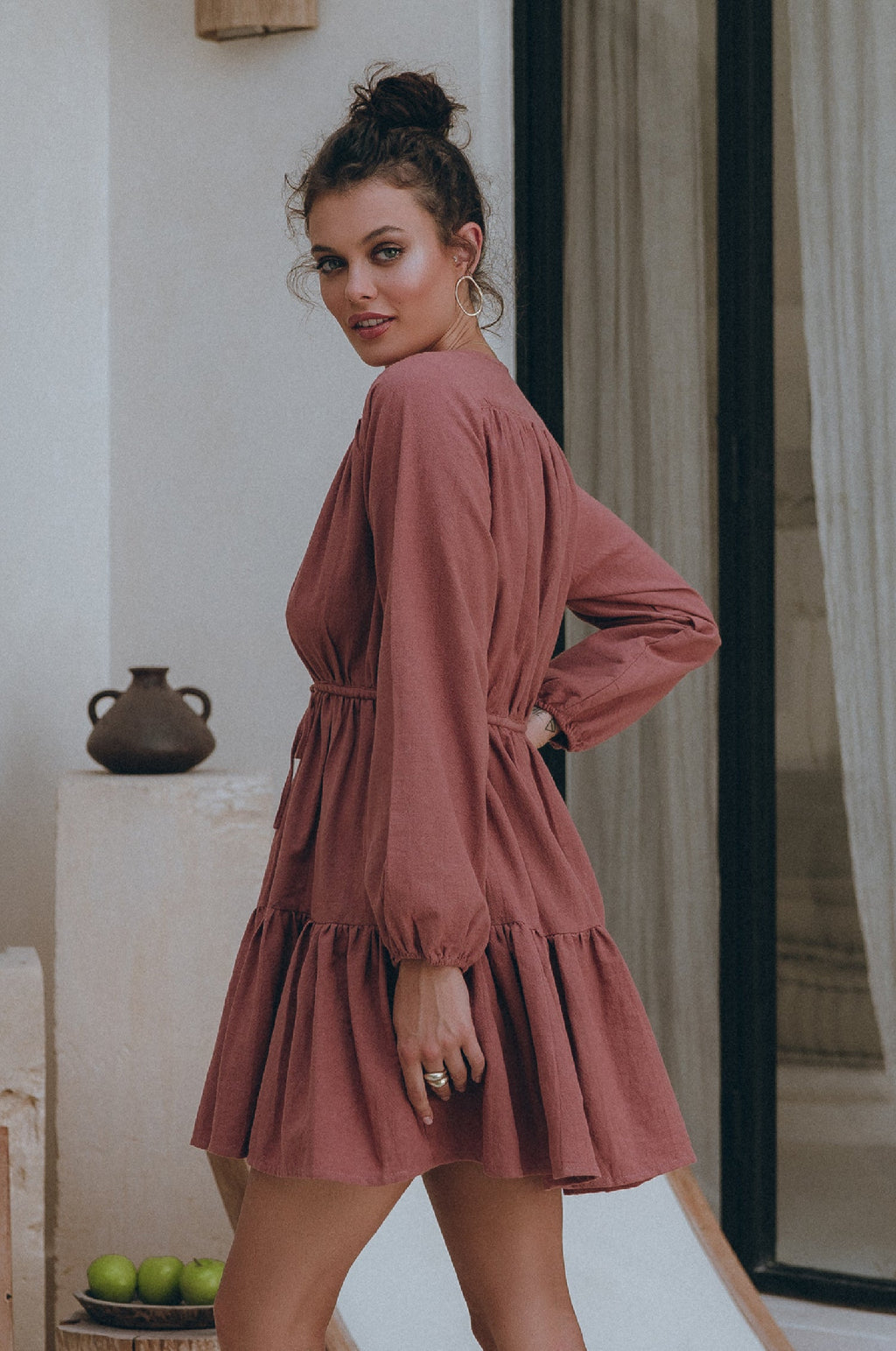 Linen Mini Dress