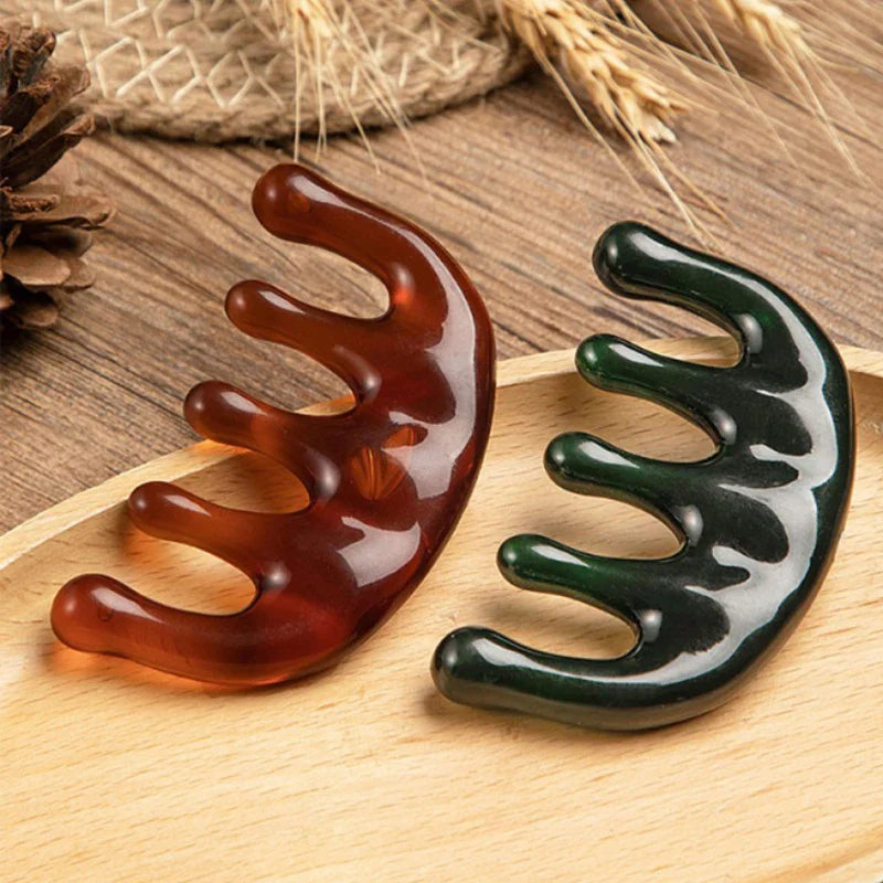 Resin Gua Sha & Scalp Massager Combo