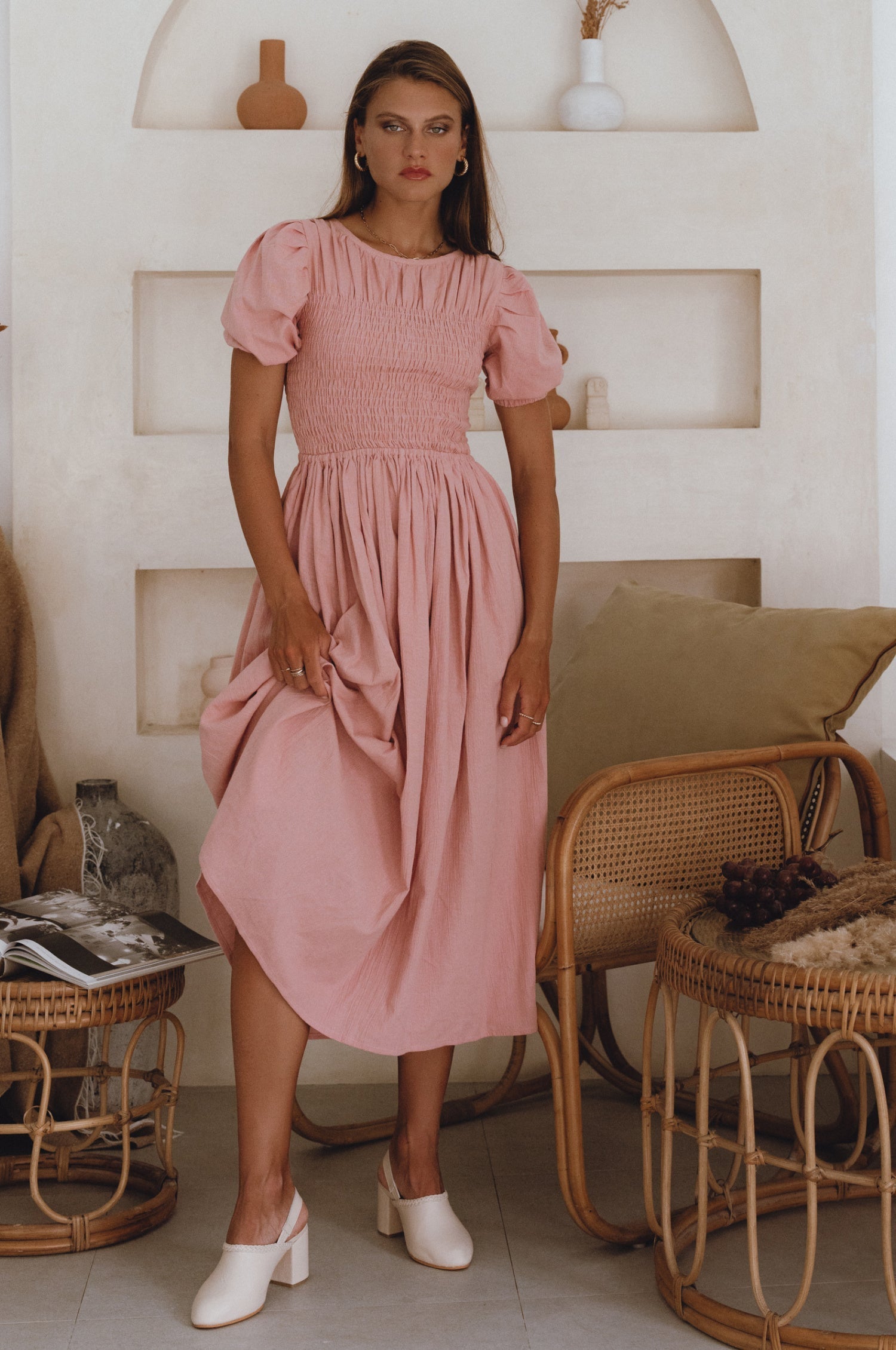 Linen Midi Dress