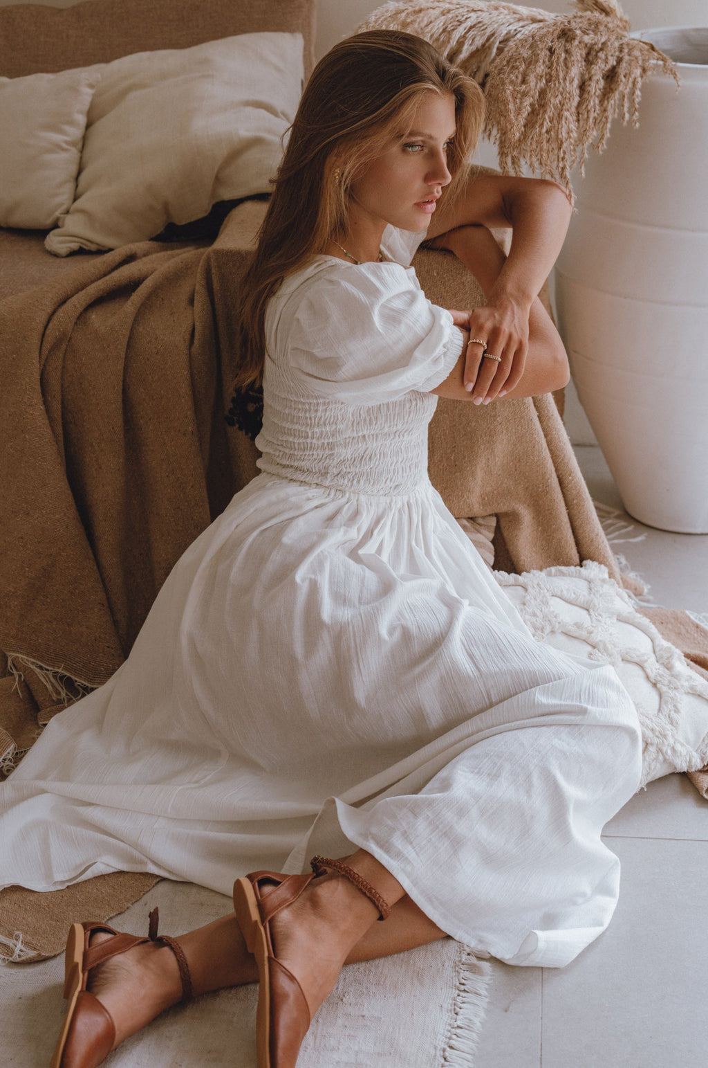 Linen Midi Dress