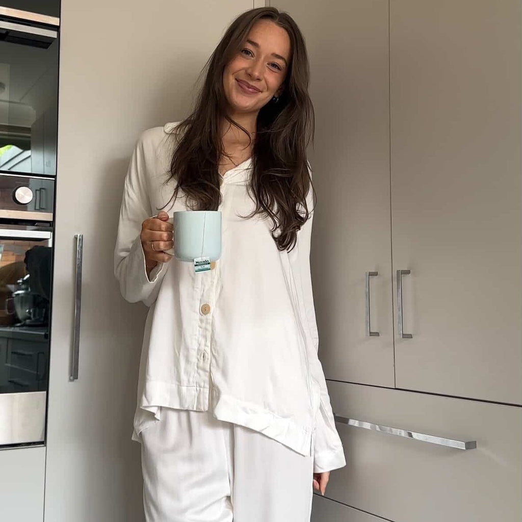 Bamboo Pyjama - Classic PJ Set in White