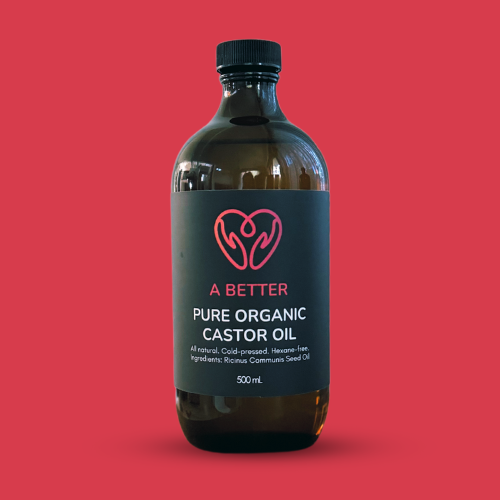 Pure Organic Castor Oil 500 mL - Amber Glass Bottle-0