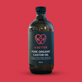 Pure Organic Castor Oil 500 mL - Amber Glass Bottle-0