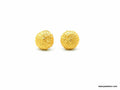 Urchin Stud Earrings: Gold Plated, Sterling Silver - Nature Detail-0