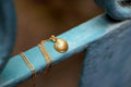 Nautical Pendant Necklace: Gold Sea Shell Design (Sterling Silver)-0