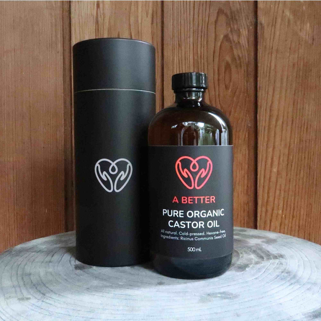 Pure Organic Castor Oil 500 mL - Amber Glass Bottle-1