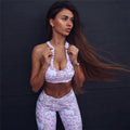 Hello Kitty Yoga Set Women's Sport Bra&Pants Suit